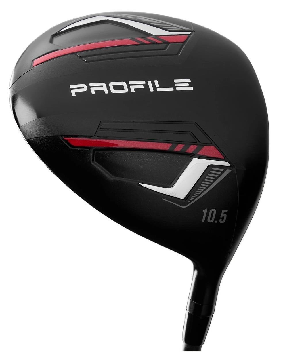 Wilson Profile heren golfset, staal, met standbag, zwart/rood/zilver