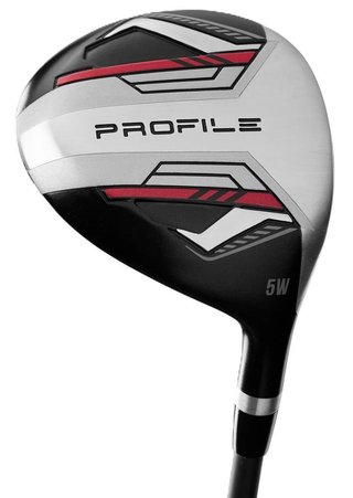 Wilson Profile heren golfset, staal, met standbag, zwart/rood/zilver