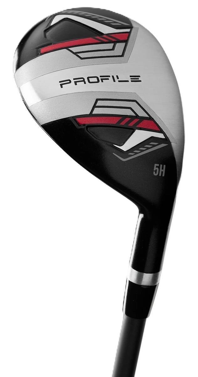 Wilson Profile heren golfset, staal, met standbag, zwart/rood/zilver