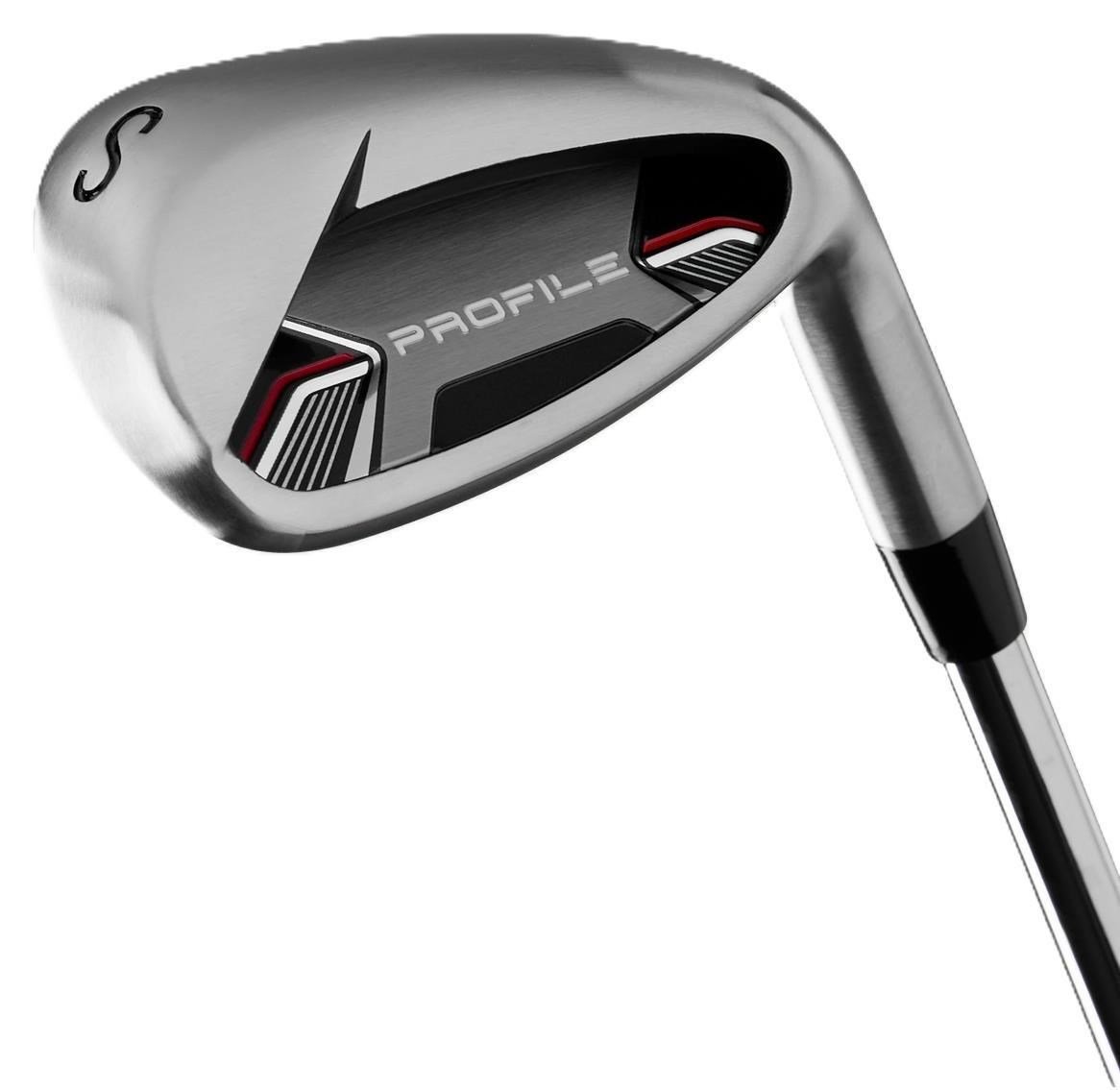 Wilson Profile heren golfset, staal, met standbag, zwart/rood/zilver