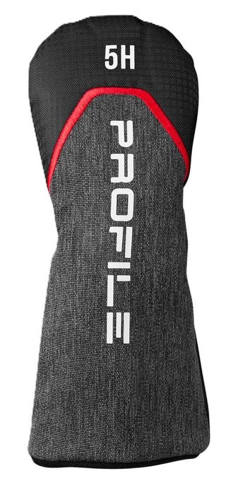 Wilson Profile heren golfset (staal), MLH + standbag, zwart/rood/zilver