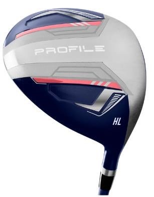 Wilson Profile dames golfset, LLH + cartbag, navy/rose goud/zilver