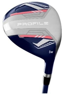 Wilson Profile dames golfset, LLH + cartbag, navy/rose goud/zilver