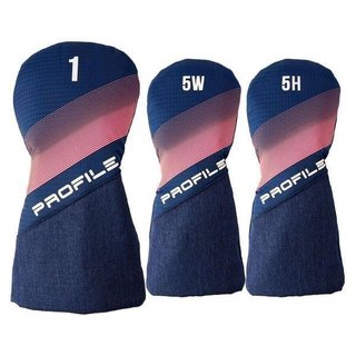 Wilson Profile dames golfset, LLH + cartbag, navy/rose goud/zilver