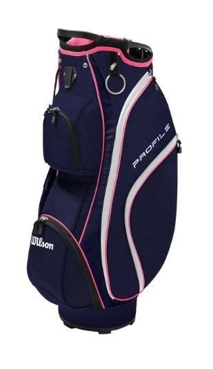 Wilson Profile dames golfset, LLH + cartbag, navy/rose goud/zilver