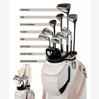 Wilson Aurora dames golfset (grafiet), RH + cartbag