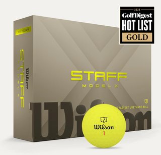 Wilson Staff Model X golfballen, geel