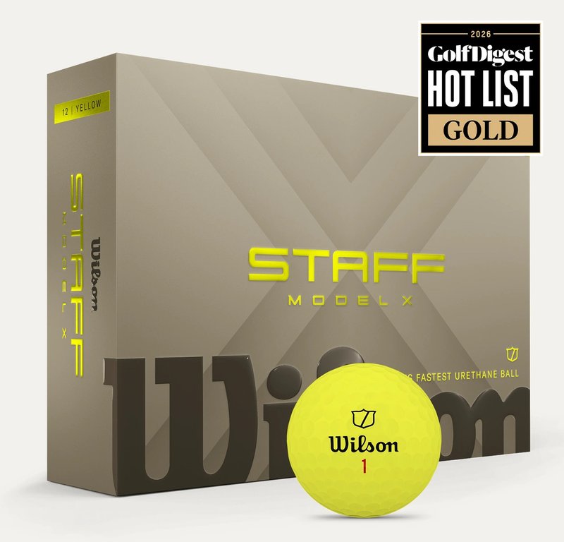 Wilson Staff Model X golfballen, geel