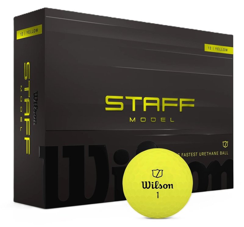 Wilson Staff Model golfballen, geel
