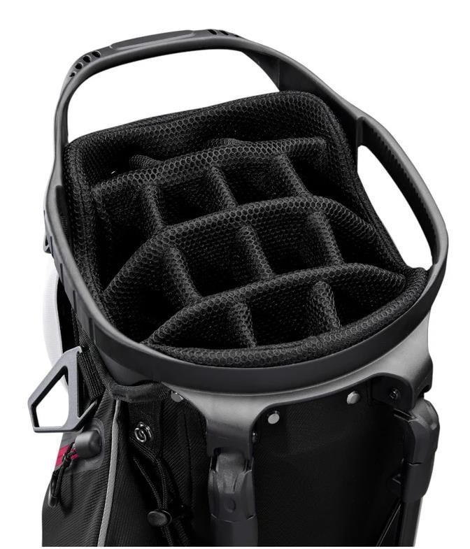 Wilson Talus 14 stand bag, wit/zwart