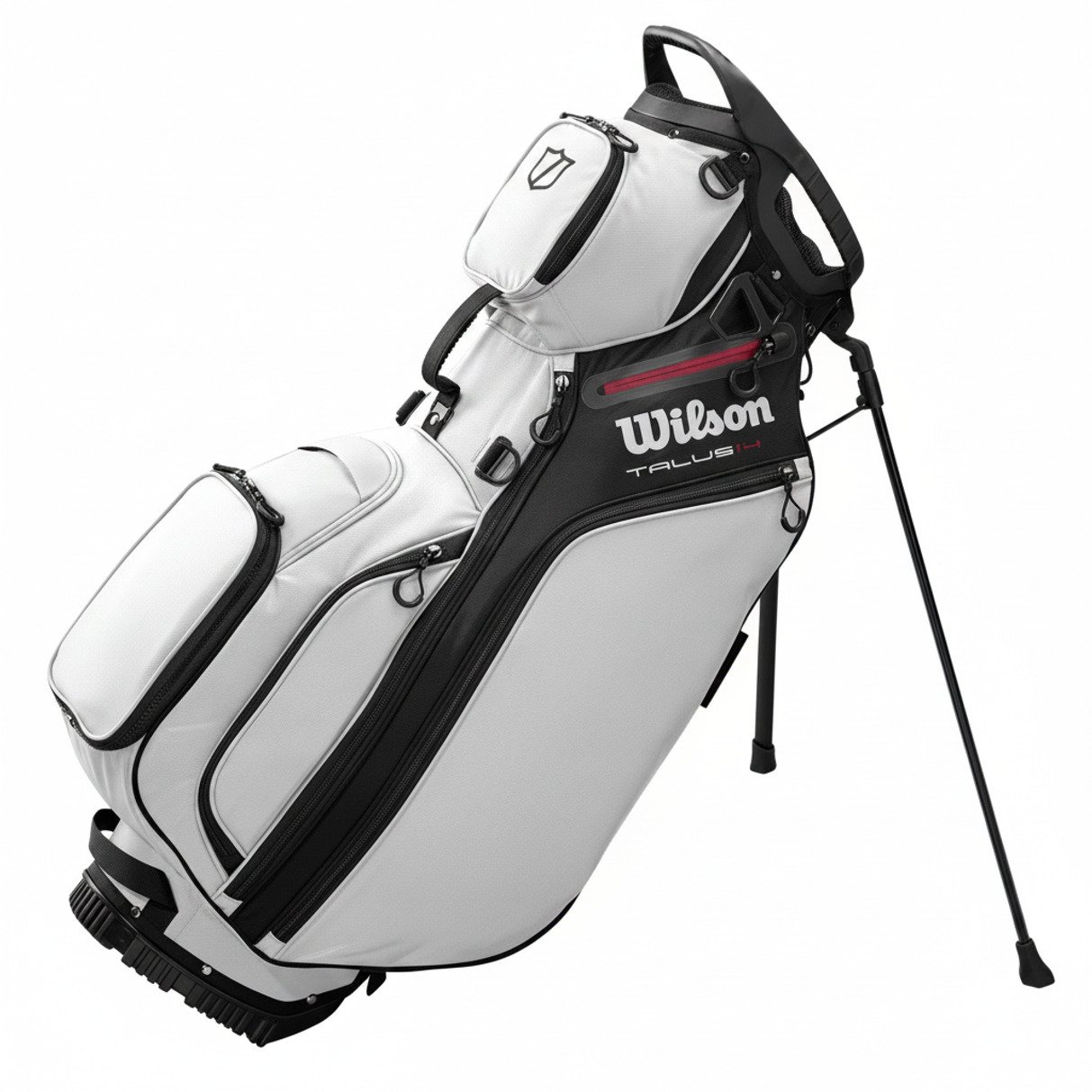Wilson Talus 14 stand bag, wit/zwart