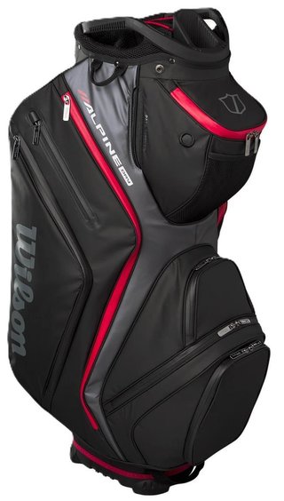 Wilson Alpine Dry cart bag, zwart/grijs/rood