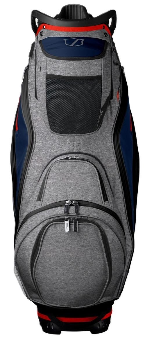 Wilson Alpine Dry cart bag, grijs/navy/rood