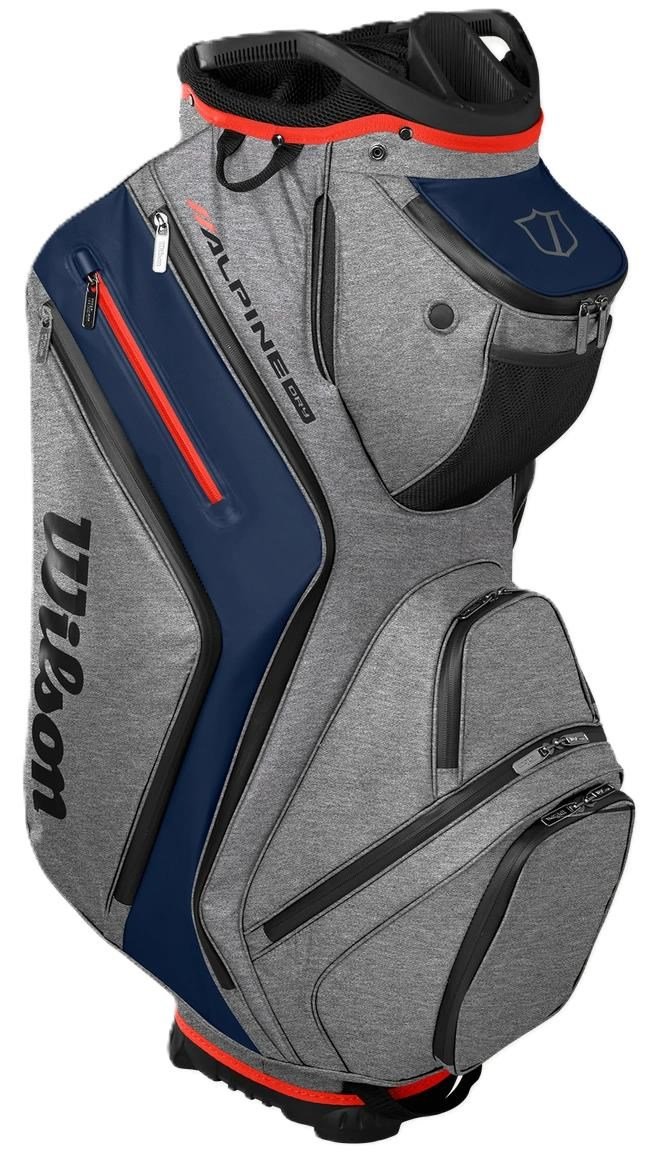 Wilson Alpine Dry cart bag, grijs/navy/rood