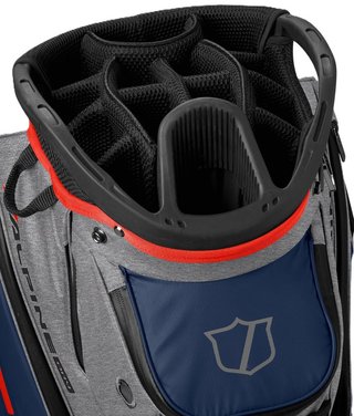 Wilson Alpine Dry cart bag, grijs/navy/rood