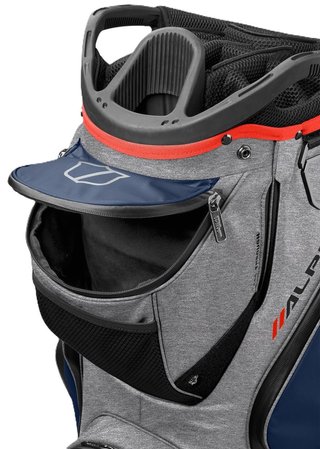 Wilson Alpine Dry cart bag, grijs/navy/rood