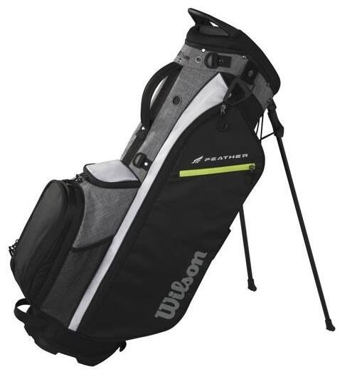 Wilson Feather stand bag, zwart/grijs/wit