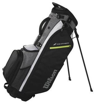 Wilson Feather stand bag, zwart/grijs/wit