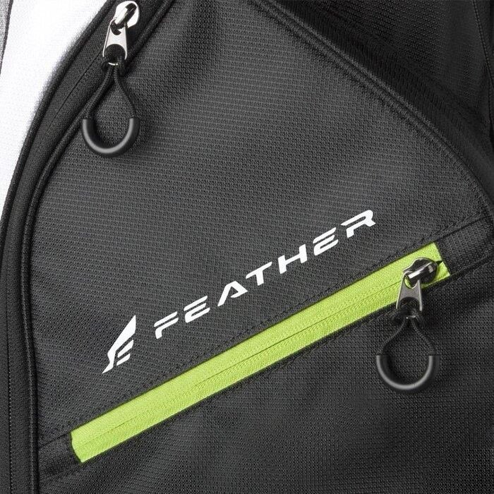 Wilson Feather stand bag, zwart/grijs/wit
