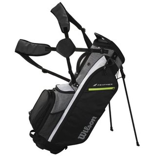 Wilson Feather stand bag, zwart/grijs/wit