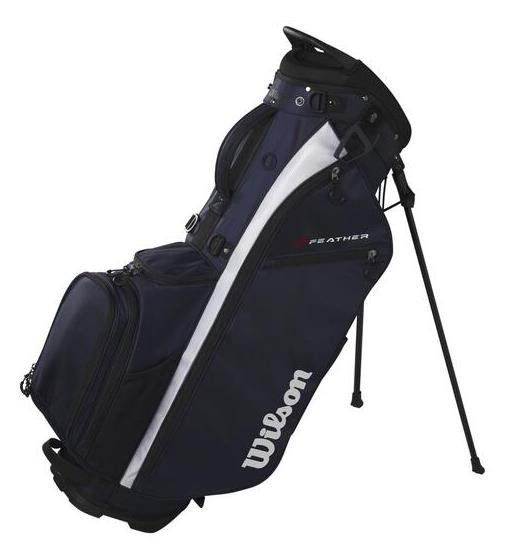 Wilson Feather stand bag, navy/wit