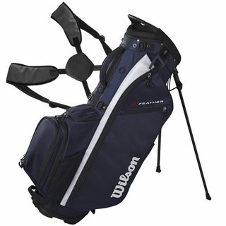Wilson Feather stand bag, navy/wit