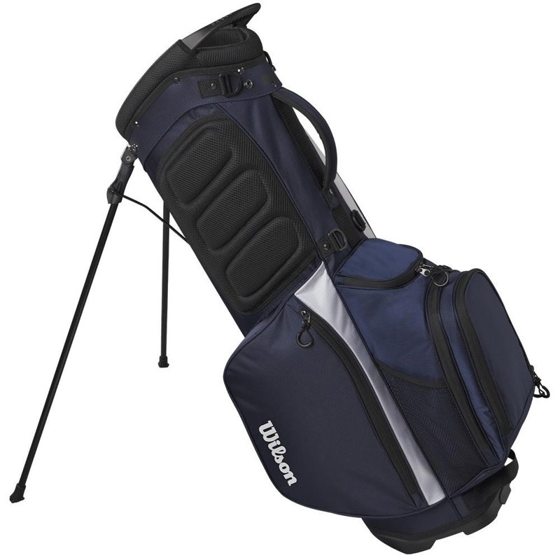 Wilson Feather stand bag, navy/wit