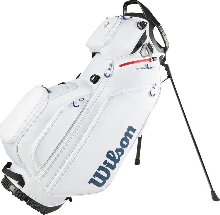 Wilson Talus 5 stand bag, wit/rood/blauw
