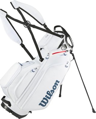 Wilson Talus 5 stand bag, wit/rood/blauw