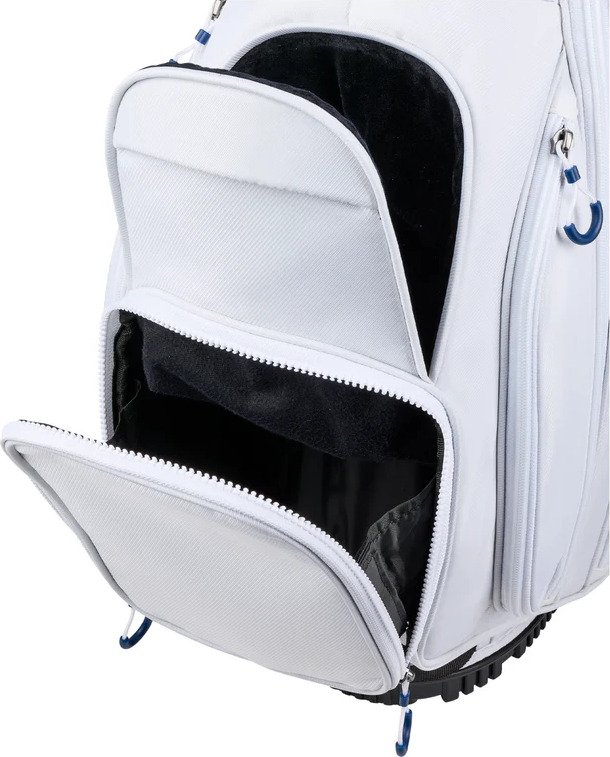 Wilson Talus 5 stand bag, wit/rood/blauw