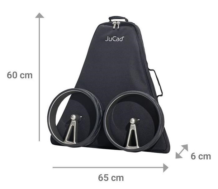 JuCad Phantom Titan Black on Black Rosé 3.0 elektrische trolley, roze