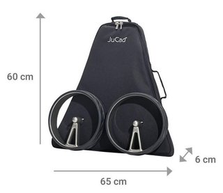 JuCad Phantom Titan Black on Black Rosé 3.0 elektrische trolley, roze