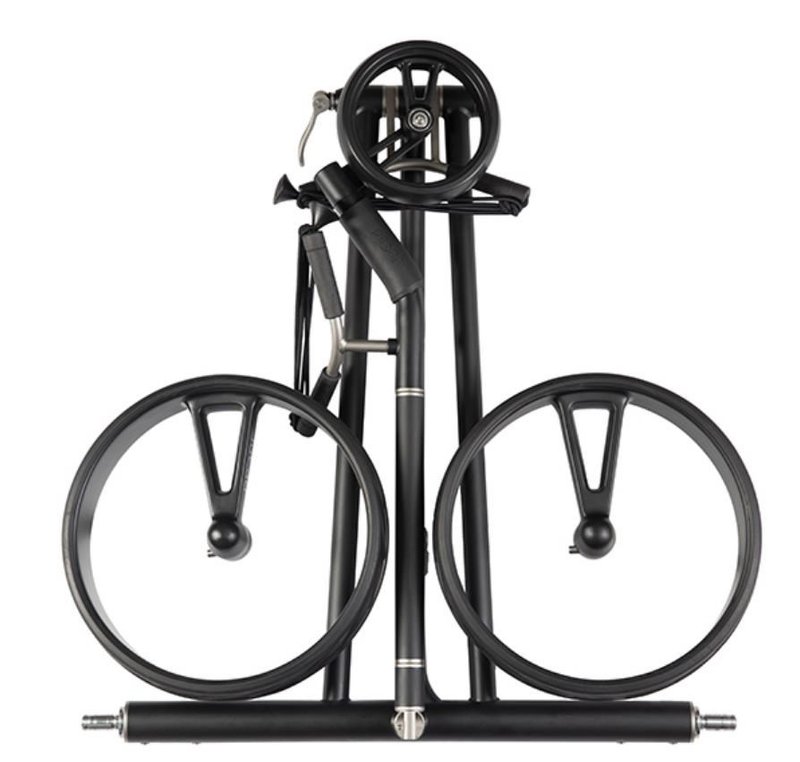 JuCad Phantom Titan Black on Black 3.0 elektrische trolley, titanium