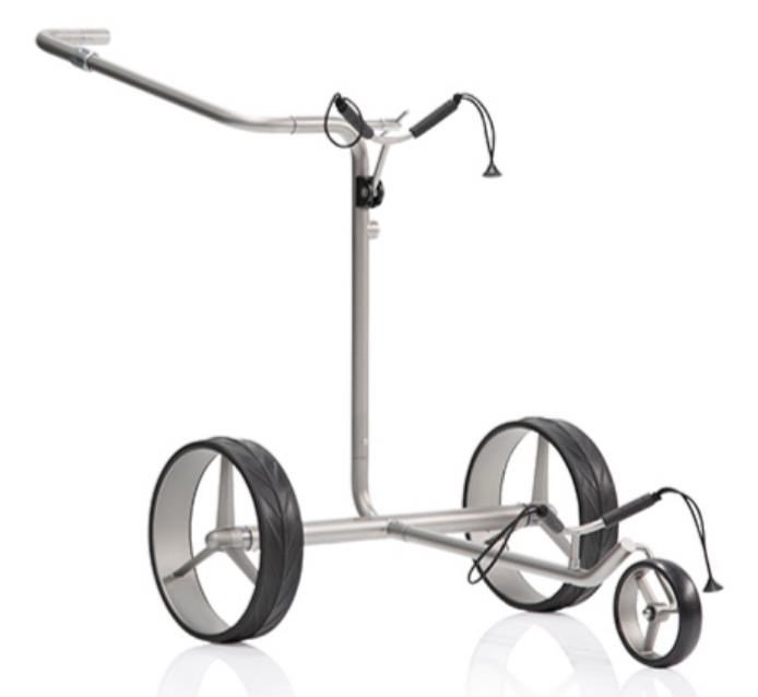 JuCad drive SL Titan Travel eX 3.0 elektrische trolley + afstandsbediening + transporttas, titanium