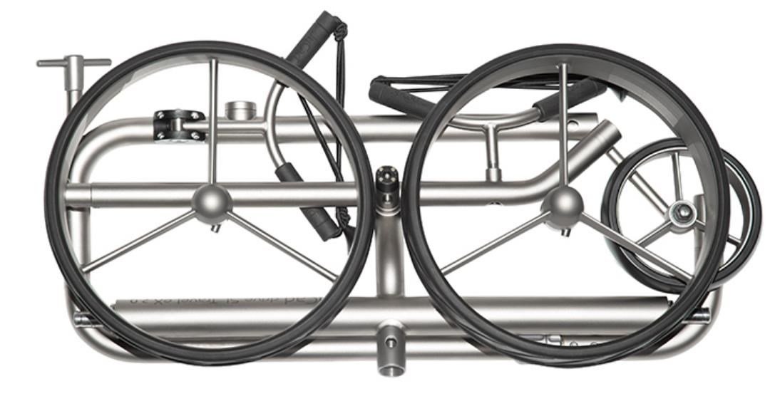 JuCad drive SL Titan Travel eX 3.0 elektrische trolley + afstandsbediening + transporttas, titanium