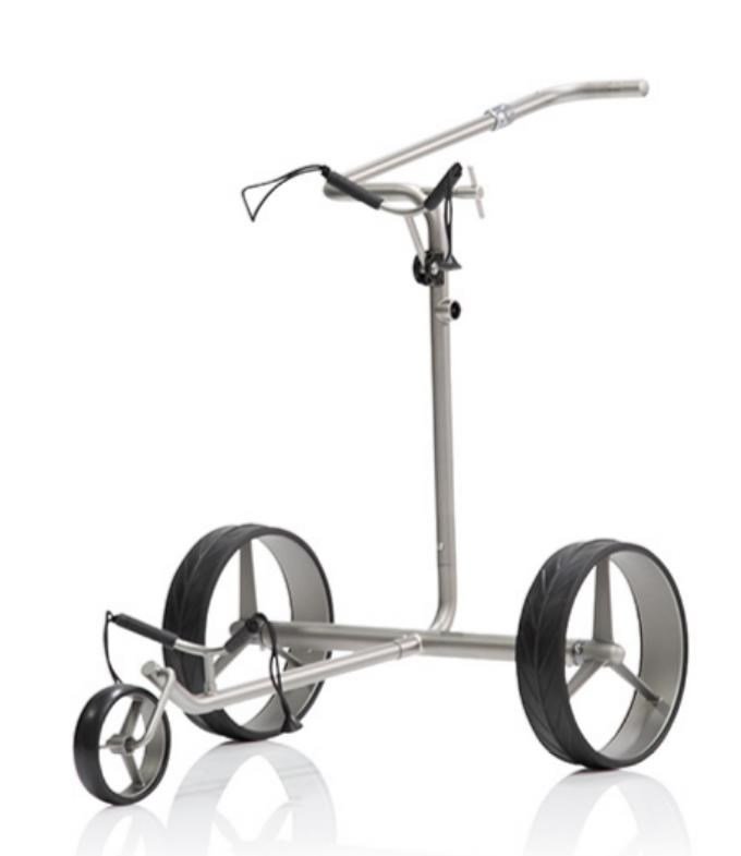 JuCad drive SL Titan Travel eX 3.0 elektrische trolley + afstandsbediening + transporttas, titanium