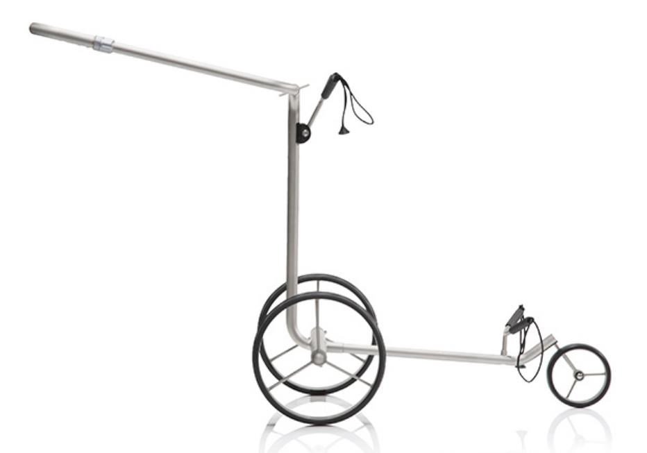 JuCad drive SL Titan Travel eX 3.0 elektrische trolley + afstandsbediening + transporttas, titanium