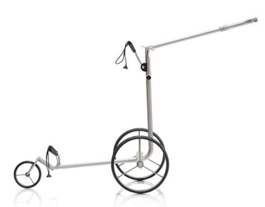 JuCad drive SL Titan Travel eX 3.0 elektrische trolley + afstandsbediening + transporttas, titanium