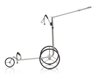 JuCad drive SL Titan Travel eX 3.0 elektrische trolley + afstandsbediening + transporttas, titanium