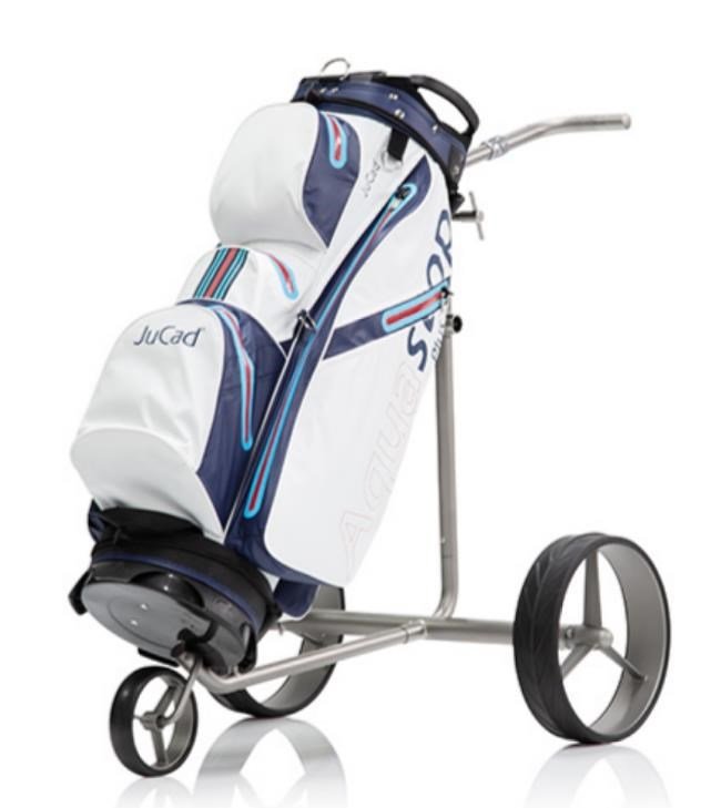 JuCad drive SL Titan Travel eX 3.0 elektrische trolley + afstandsbediening + transporttas, titanium