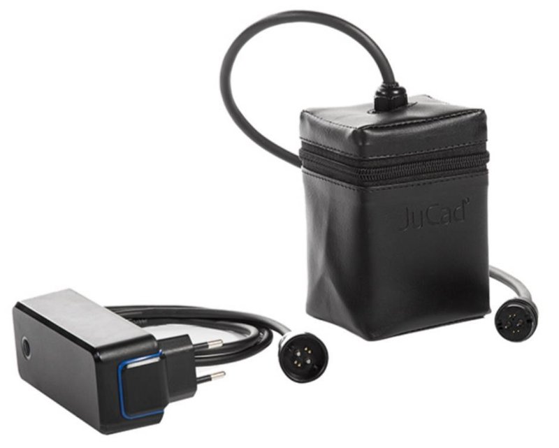 JuCad drive SL Titan Travel eX 3.0 elektrische trolley + afstandsbediening + transporttas, titanium