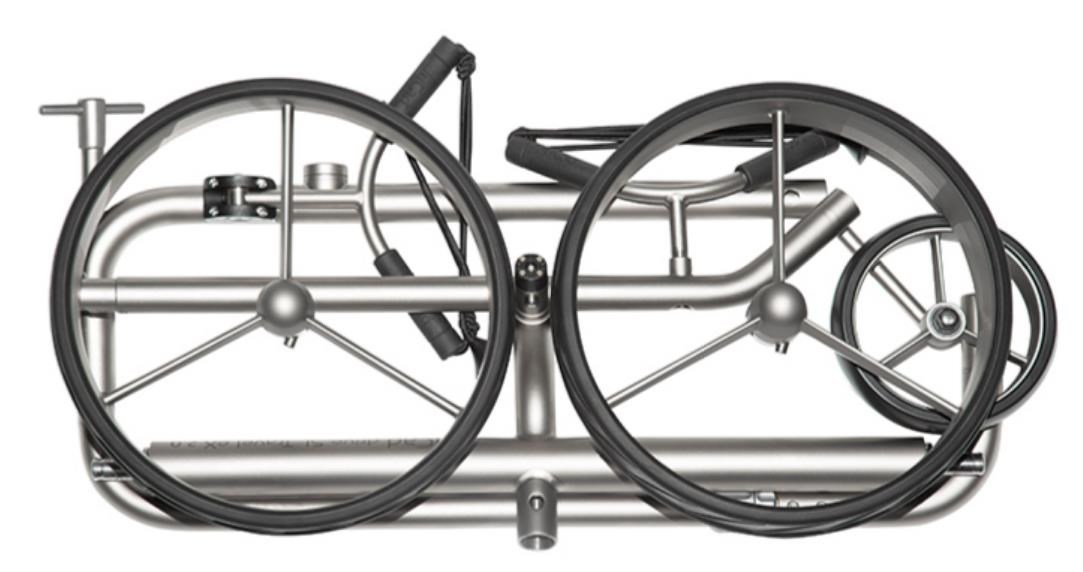 JuCad drive SL Titan Travel 3.0 elektrische trolley, titanium