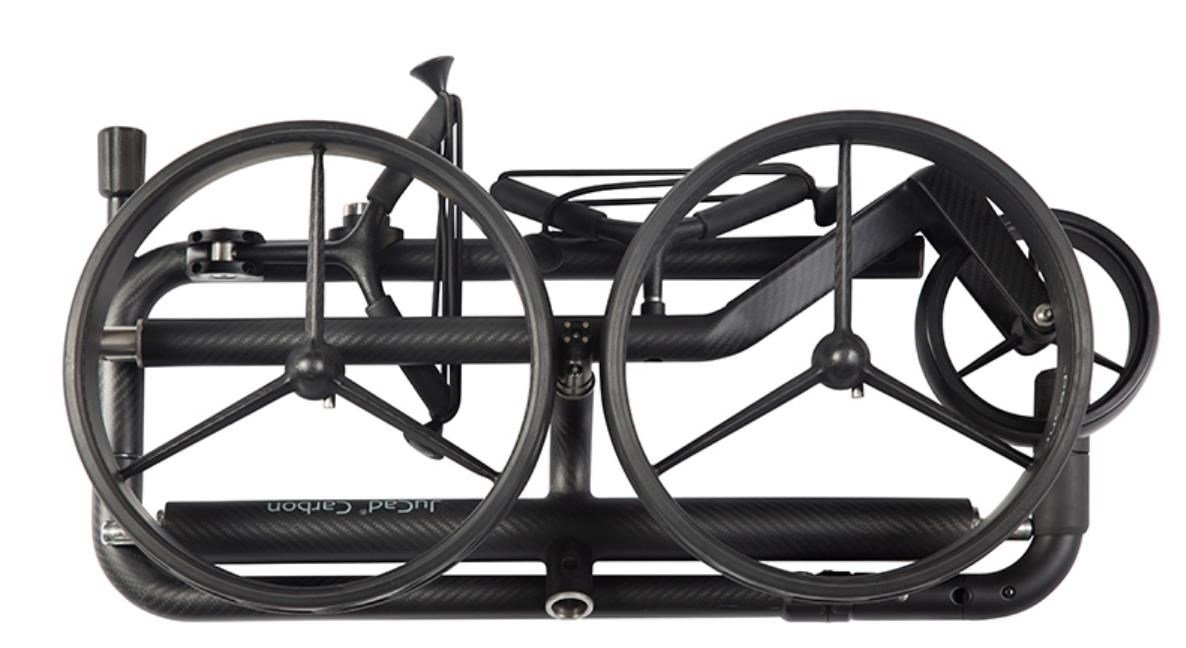 JuCad Carbon Travel Nero SV 3.0 elektrische trolley, zwart