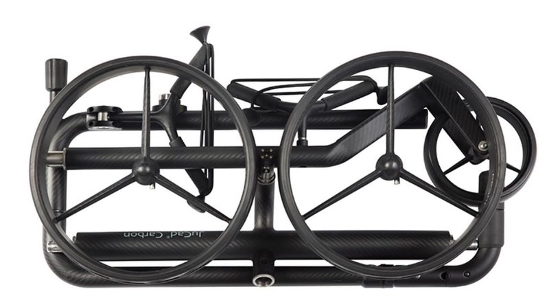 JuCad Carbon Travel Nero SV 3.0 elektrische trolley, zwart
