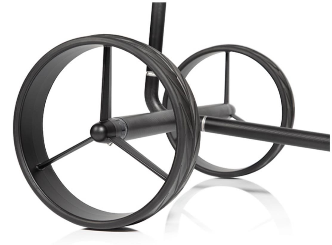 JuCad Carbon Travel Nero SV 3.0 elektrische trolley, zwart