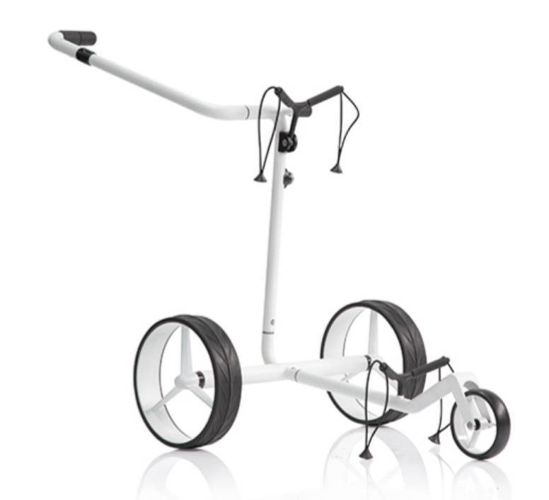 JuCad Carbon Travel Bianco SV 3.0 elektrische trolley, wit