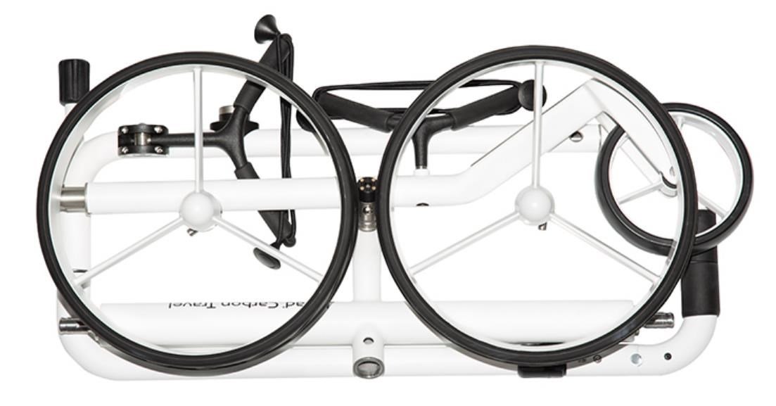 JuCad Carbon Travel Bianco SV 3.0 elektrische trolley, wit