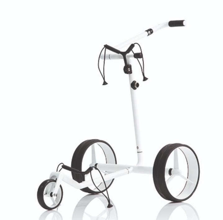 JuCad Carbon Travel Bianco SV 3.0 elektrische trolley, wit