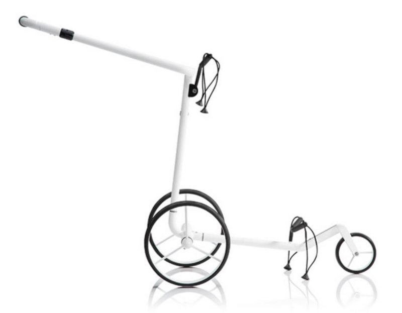 JuCad Carbon Travel Bianco SV 3.0 elektrische trolley, wit