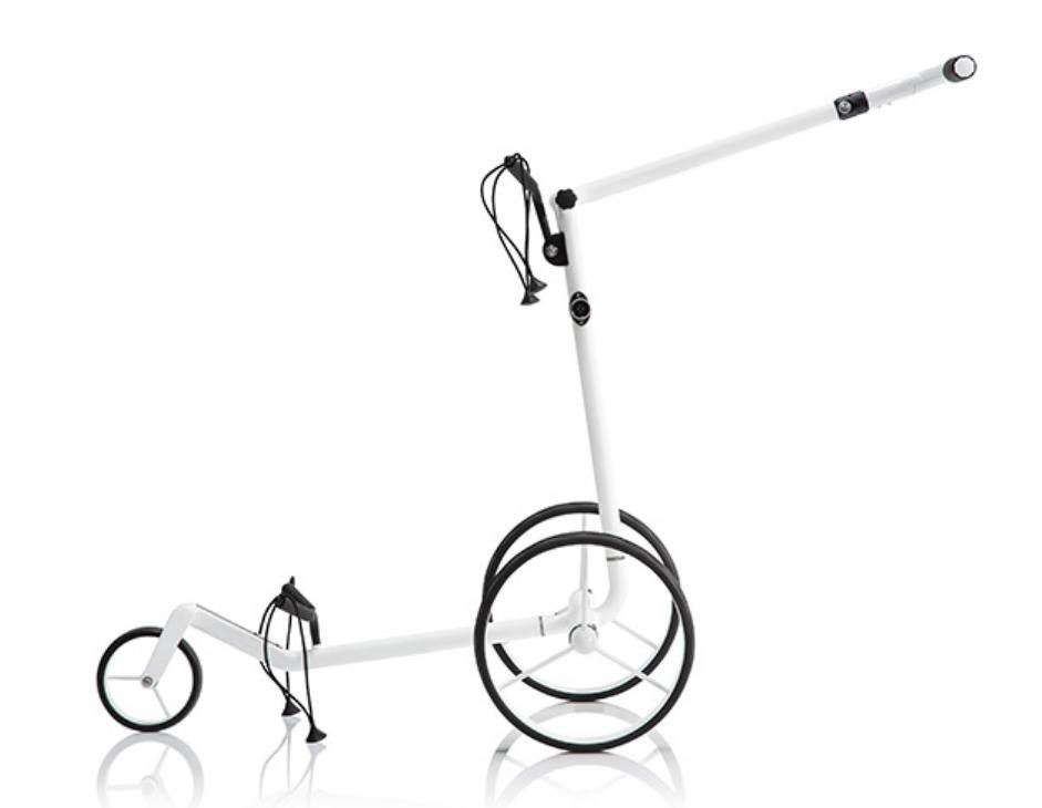 JuCad Carbon Travel Bianco SV 3.0 elektrische trolley, wit